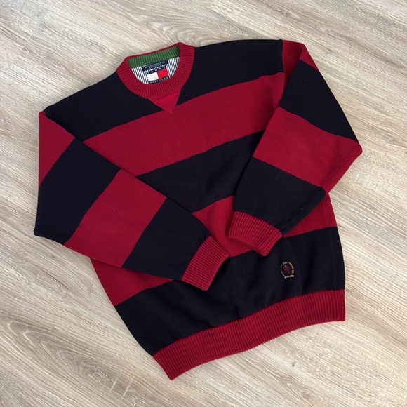 Tommy Hilfiger Other - Tommy Hilfiger L Navy and Red 💯 cotton Classic 90s